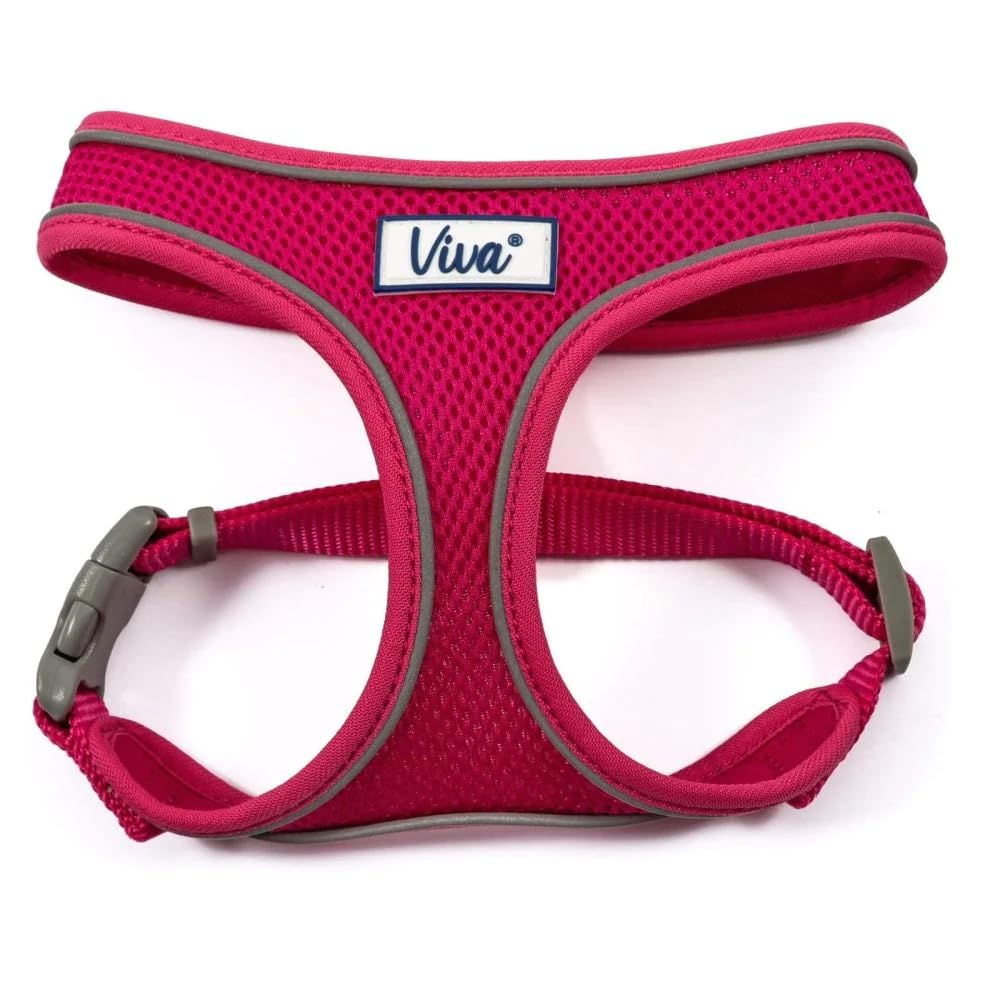 Ancol Viva Lightweight Breathable Comfort Mesh Dog Harness Pink Size Small (Fits Girth 34-45 cm)