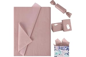 EROMAP 120 Sheets Pink Tissue Paper Dusty Pink Gift Wrapping Tissue Paper Bulk DIY Art Craft Tissue for Gift Bags Valentine’s Day Wedding Birthday Baby Shower, 20 X 14’’