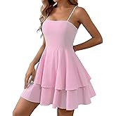 BNGD Women's Backless Bow Tie Spaghetti Strap Mini Dress Sexy Club Party Dresses