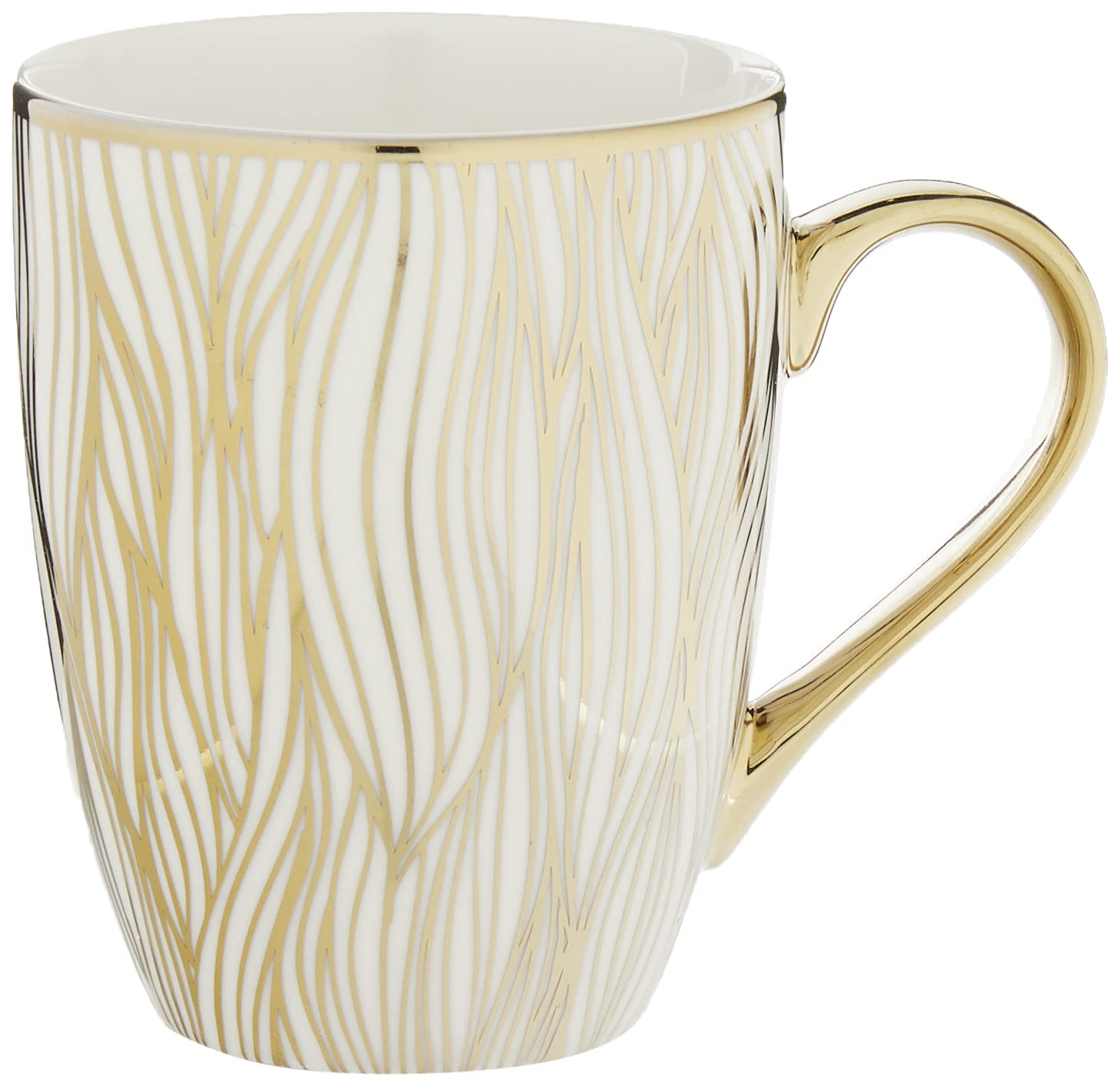 Matrix Gold Porcelain Coffee & Tea Mug Set – Premium Fine Porcelain with Elegant Gold-Plated Finish, Luxury Drinkware for Everyday Dining, Entertaining & Special Occasions