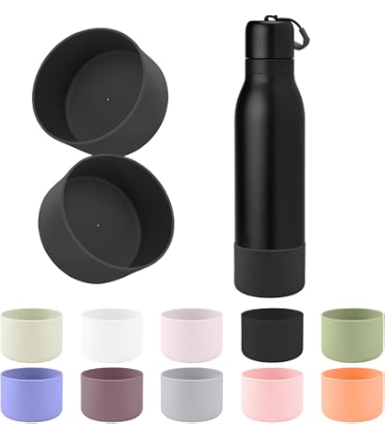 HEYSKAY 2 Fondi In Silicone Per Borraccia Owala Twist, FreeSip, Flip - Antiscivolo, Protezione Antiurto, Senza BPA
