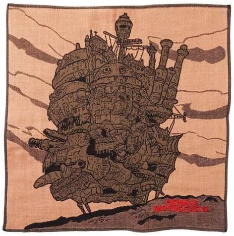 Made in Japan Handkerchief Studio Ghibli Howl's Moving Castle by Marushin Japan
