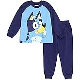 Bluey T-Shirt and French Terry Jogger Pants Outfit Set Infant to Big Kid Sizes (12 Months - 10-12)