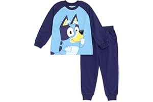 Bluey T-Shirt and French Terry Jogger Pants Outfit Set Infant to Big Kid Sizes (12 Months - 10-12)