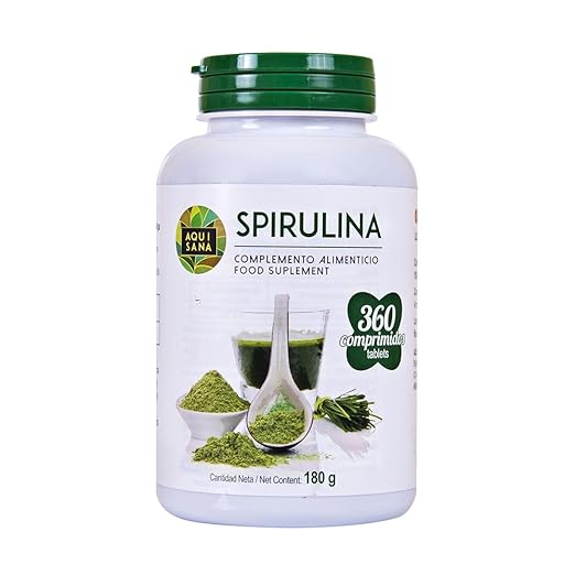 title=Capsule di Spirulina, Estratto puro, 100% puro, 360 compresse, ad alto dosaggio