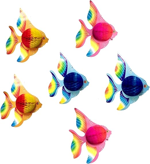 Sayala 6 Stucke Hangedeko Set Tropische Fische Spiral Girlanden Fur Kinderzimmer Junge Kindergeburtstag Deko Hangedekoration Amazon De Kuche Haushalt