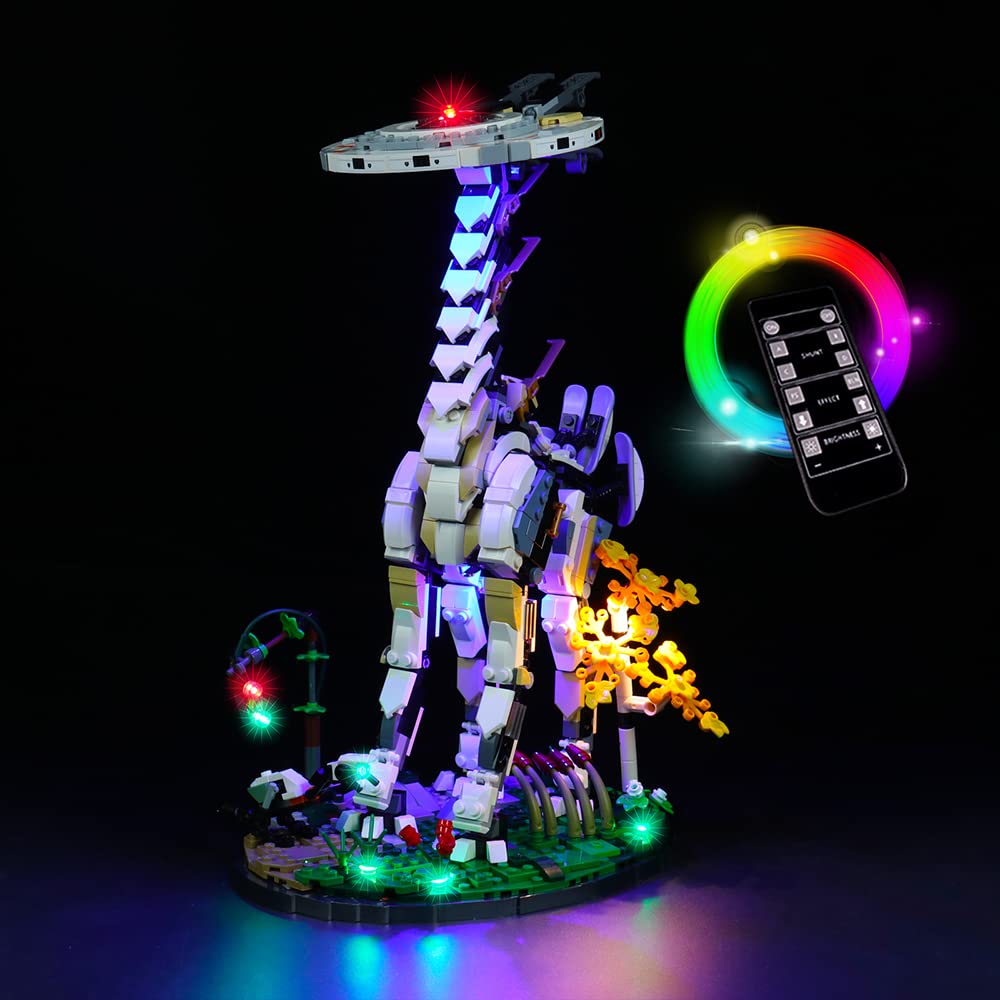 Led Light Set for Lego Horizon Forbidden West : Tallneck, Led Light Kit for Lego 76989 Horizon Forbidden West: Tallneck - Not Include Lego Models, Just Light Set (Remote Control) — image 1