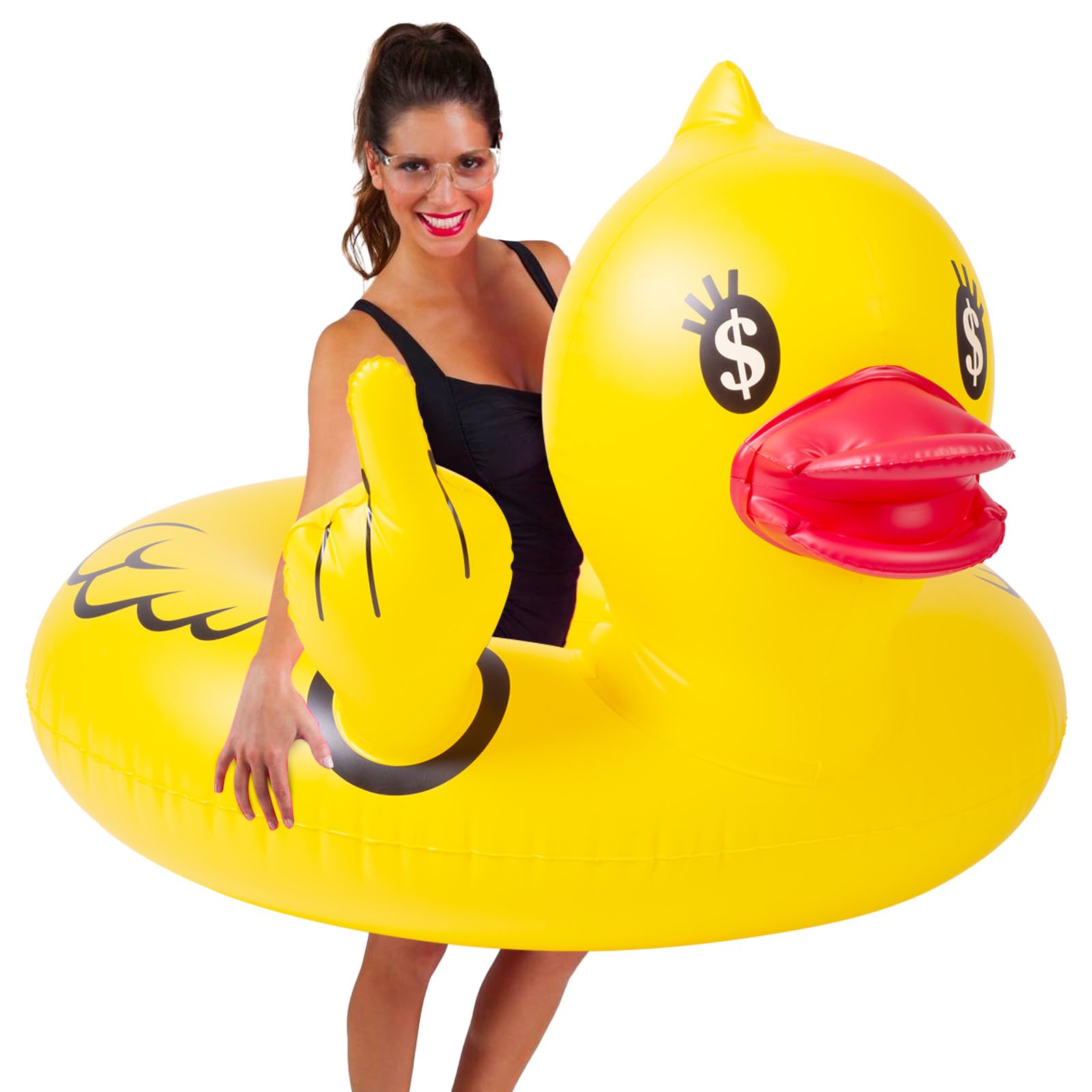 Float Joy Duck Inflatable Swimming Ring Adult Swimming Animal for Pool Air Mattress Pool Water Toy