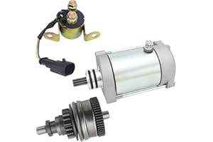 Soarider Starter & Bendix & Relay for Polaris Sportsman 700 800 X2 07-14| Ranger 700 800 Xp 06-15| RZR 800 4 S 08-14, 4010417 4011584 4012032 4013268 410-54040 SMU0271 57-2725 495739 PA-106 18648