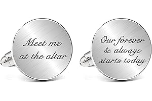 JUPPE Father of The Bride Cuff Links Tie Bar Set Personalized Wedding Cufflinks Gift for Dad Groom Father Husband