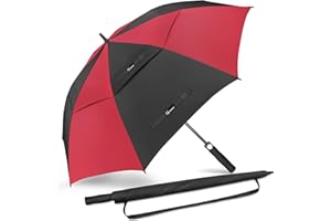 NINEMAX Golf Umbrella 51/54/62/68 Inch Automatic Open, Large Double Canopy Vented Oversize Stick Umbrellas Extra Large Windproof Waterproof for Rain