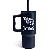 The Memory Company NFL Game Day 24oz Stainless Steel Tumbler - Double-Wall Vacuum Insulated Cup, Team Logo Sports Travel Mug with Lid & Straw, Officially Licensed Merchandise