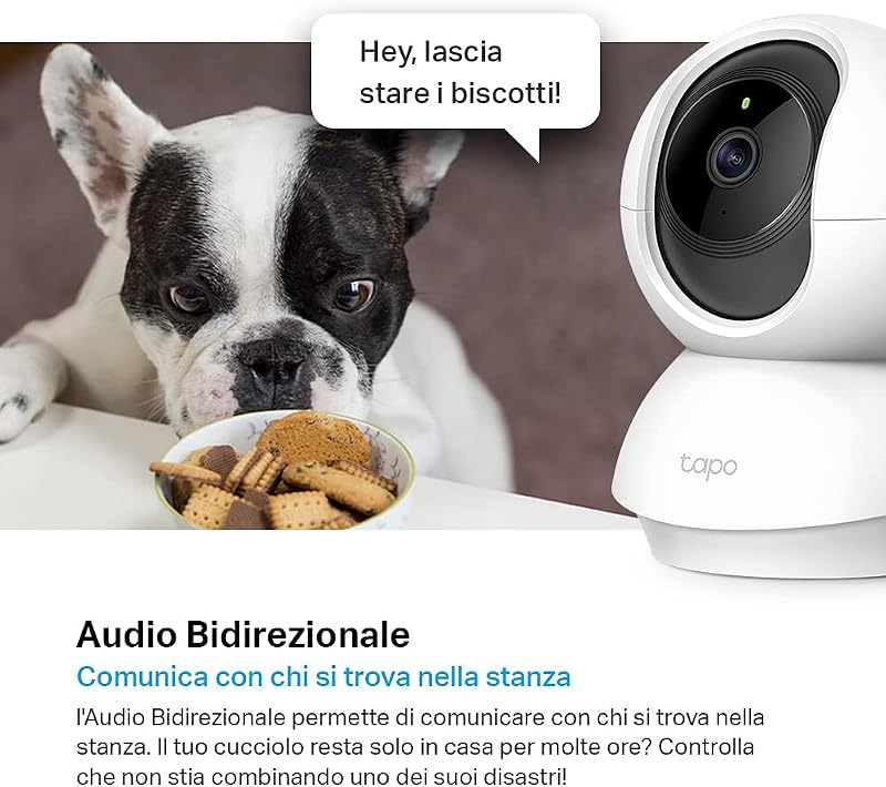 C210 2K 3MP Telecamera WiFi Interno Videocamera Sorveglianza 360° PTZ