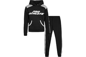 Pro Athlete Boys Sweatsuit Set - 2 Piece Fleece Pullover Graphic Hoodie and Boys Joggers Sweatpants Activewear (Sizes: 2T-16)