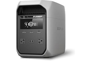 EF ECOFLOW Portable Power Station DELTA 3 Classic, 1024Wh LiFePO4 Battery, 1800W AC/100W USB-C Output, 1 Hr Fast Charge, Solar Generator for Home Backup, Camping & RVs (Solar Panel Optional)