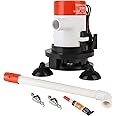 SEAFLO 09 Series Portable Livewell Aeration Pump Kit - 12V, 350 GPH, Submersible, Adjustable Spray Head, Quiet Operation, Corrosion-Resistant, Fresh/Saltwater Use, CE & RoHS Certified, 4-Year Warranty