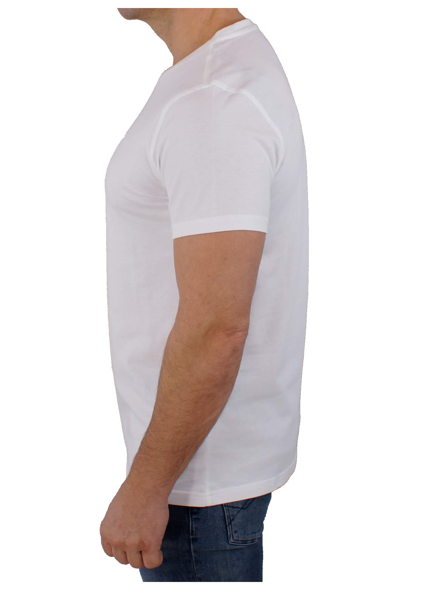 Tommy Hilfiger Herren T-Shirt Kurzarm Rundhalsausschnitt, Weiß (White), M 2