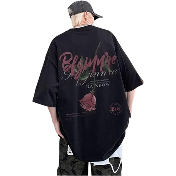 Men's Y2k Graphic Print Oversized T-Shirts Grunge Punk Gtoh