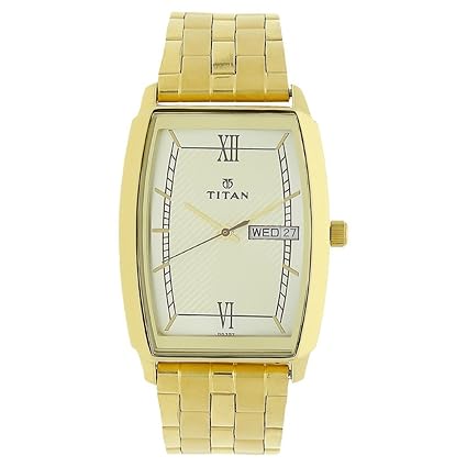 Analog Beige Dial Mens Watch-NK1737YM01