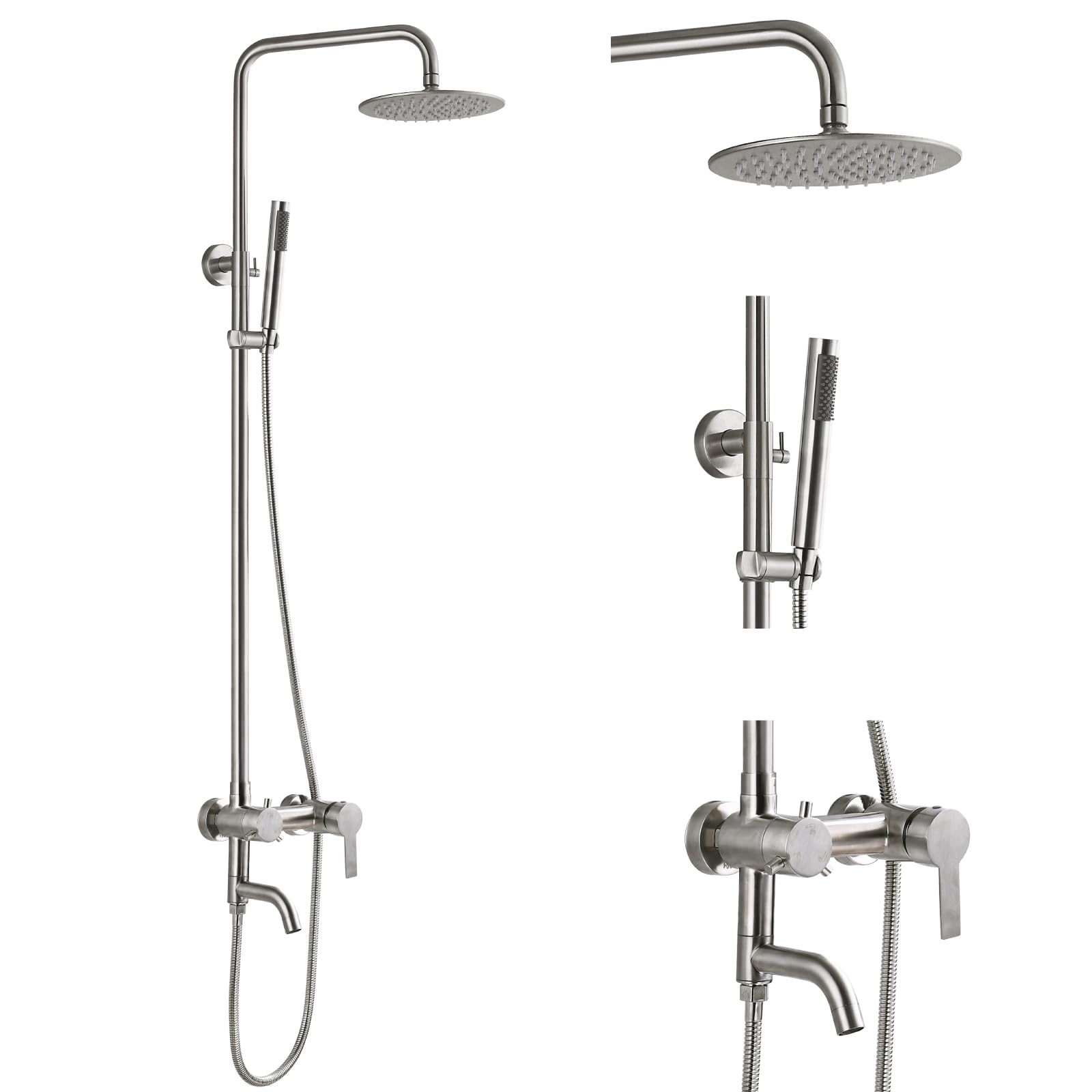 gotonovo Stainless Steel SUS304 Shower Faucet 8