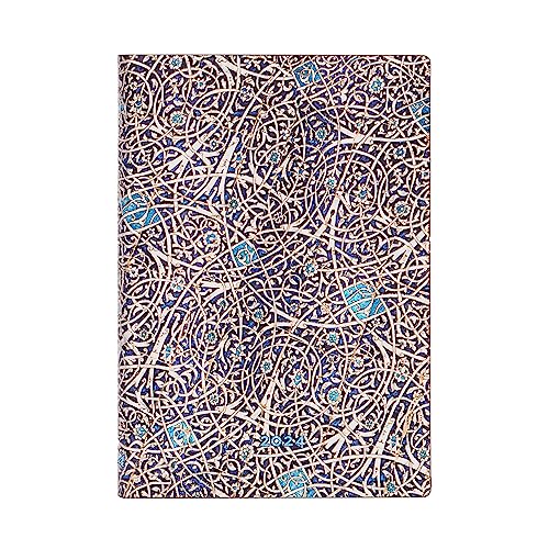 Paperblanks Granada Turquoise 12-Month Calendar 2024 Horizontal Midi (130 × 180 mm)