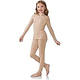 Arshiner Girls Clothes 2 Piece Fall Outfits Slim Long Sleeve Shirt and Leggings Set Kids Thermal Underwear sets