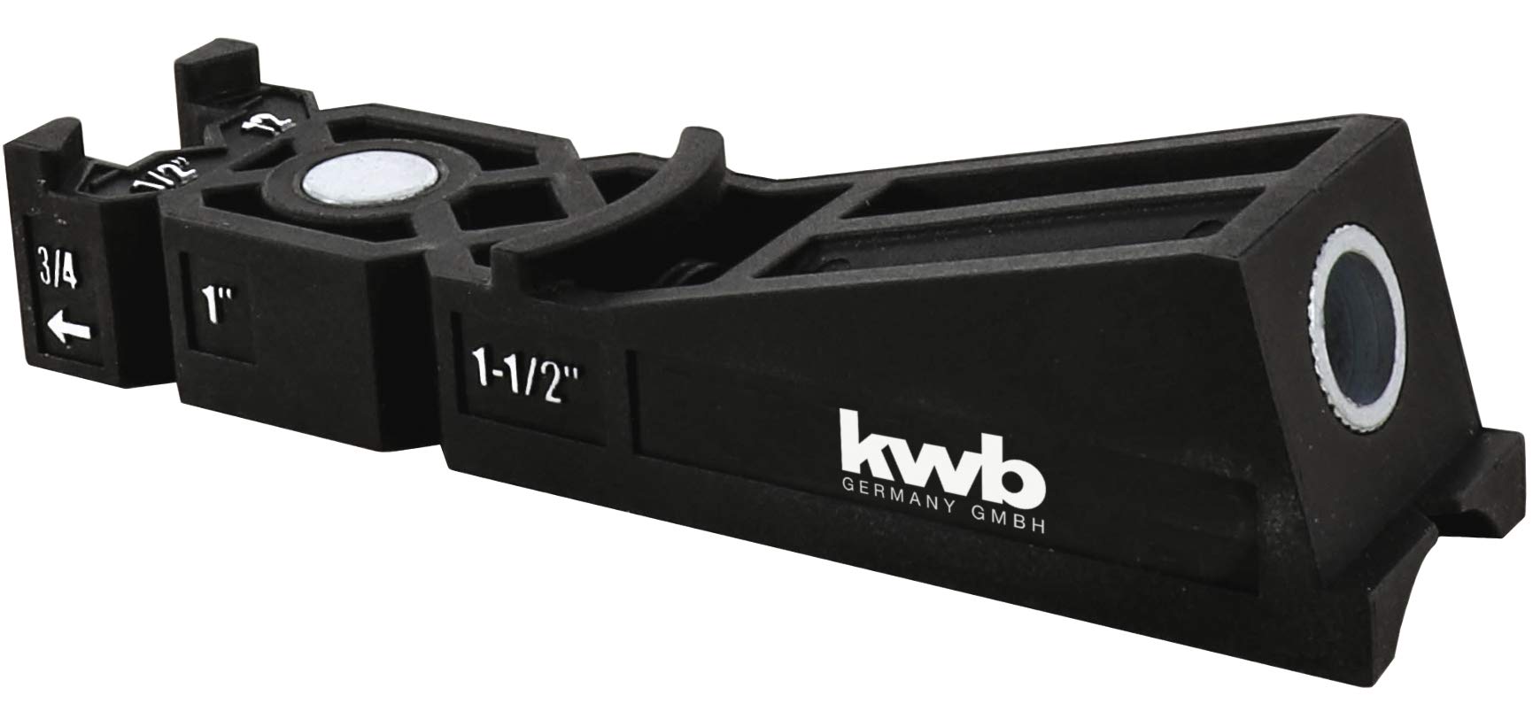 Kwb Pocket Hole Drilling Jig Incl. 9 mm Drill Bit, Depth Stop and TX-20 Bit 150 mm, 122 - 38 Board Thicknesses