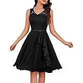 Meetjen Women's Cocktail Party Dresses 2025 Handkerchief Hem Lace Formal Wedding Guest Bridesmaid Fancy Prom Dress