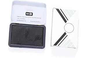 Professional Stamp Inks Pad Quick Dry Inkpad Finger Inks for Financial Checks Contract Use 90x56mm