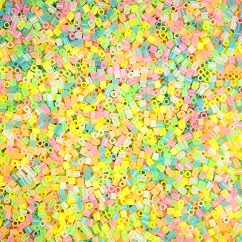 9,000 Glow in The Dark Fuse Beads Set (6 Unique Colors) in Case and