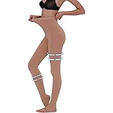 Plus Size 5XL Compression Pantyhose for Women Men, 15-20 mmHg Graduated Compression Tights, Opaque Toeless Compression Stockings Waist High Support Tights for Swelling, DVT,Pregnant, Teacher, Doctor