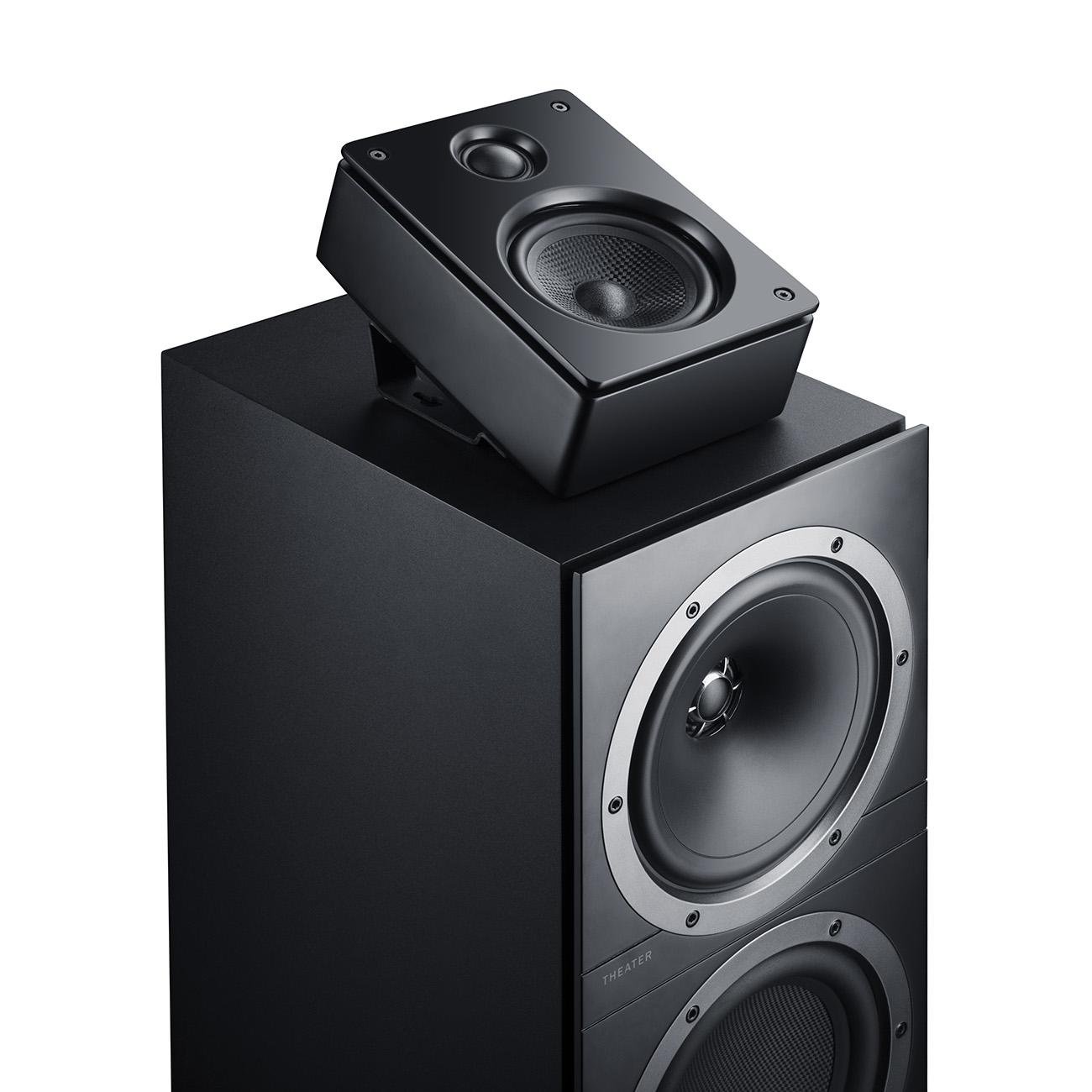 Teufel Reflekt Dolby-Atmos-Lautsprecher Speaker Horizontale oder vertikale Montage Musik Film Heimkino Schwarz 5