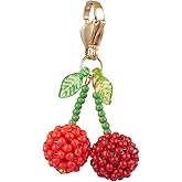 COGCHARGER 1 Pieces Bag Charms Keychain Purse Accessories Charms Cute Glass Beads Pendants for Women Handbag DIY Supplies