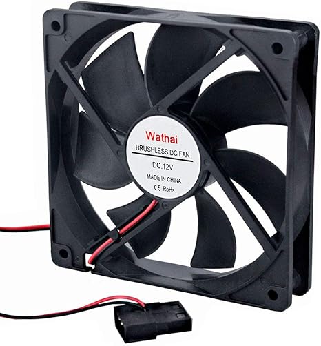 Wathai 120mm Fan 120mm X 25mm 4Pin 12V DC Brushless Computer Case 