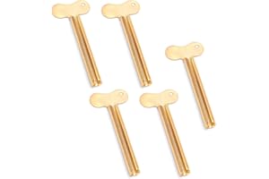 ASUNFO 5 Pack Toothpaste Squeezer Metal Tube Squeezers Key Roller Tool Stainless Steel for Cream Paint Hair Dye Bathroom Gold