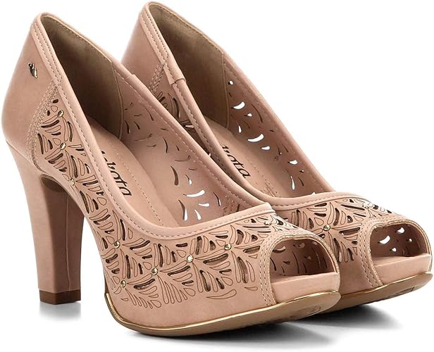 peep toe dakota salto grosso