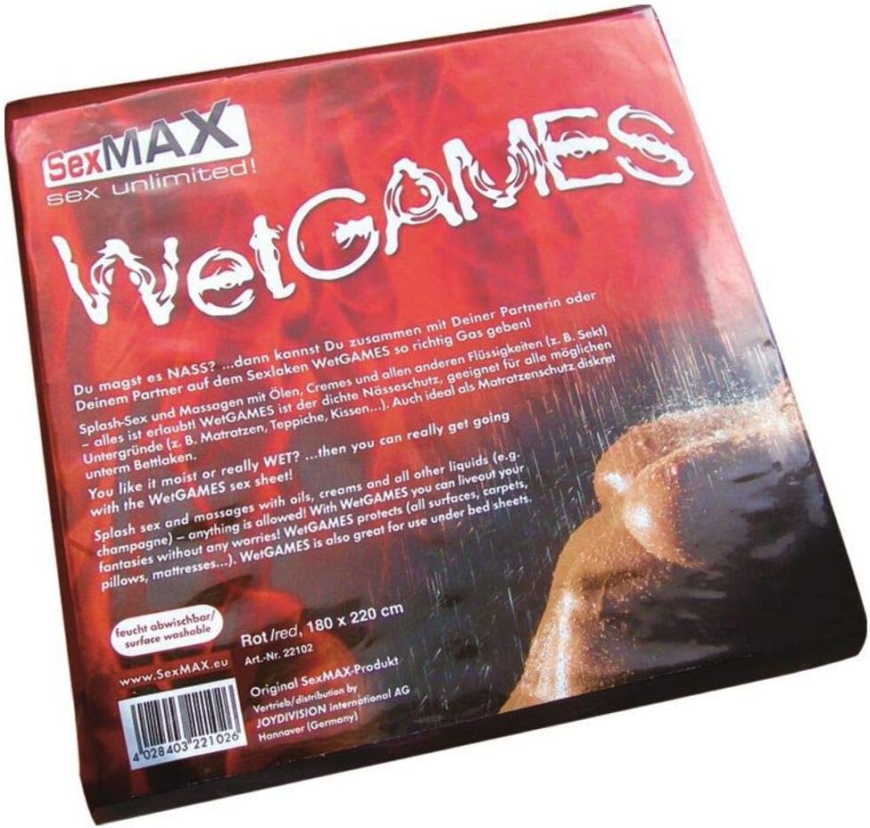 Joydivision Sexmax Wetgames Sex Sheet, 220 x 180 cm Width, White, 180 cm x 220 cm
