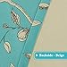 H.VERSAILTEX Blackout Curtains for Bedroom 84 Inches Length Thermal Insulated Birds Rustic Printed Curtain Drapes for Living Room Energy Efficient Room Darkening Home Decoration Curtains Pair, Blue