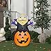HALLOWEEN INFLATABLE 5 VAMPIRE MINION BOB ON PUMPKIN