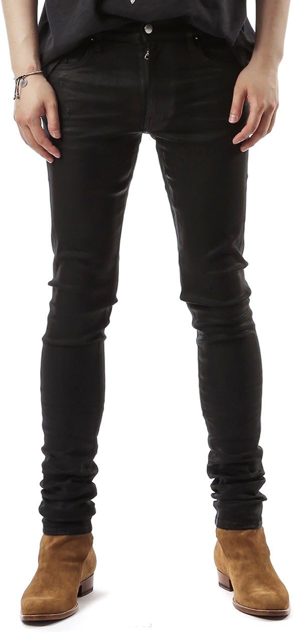 Wiberlux Amiri Men's Wax Coated Skinny Jeans