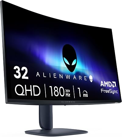 Alienware AW3225DM 32 Quhd 180Hz 1ms 1500R Curved Monitor VA HDR400