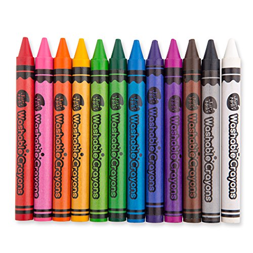 Bulk Buy: Jar Melo Washable Crayons 12 Colors- 8 Packs; Durable Crayons; Non Toxic; Art Tools