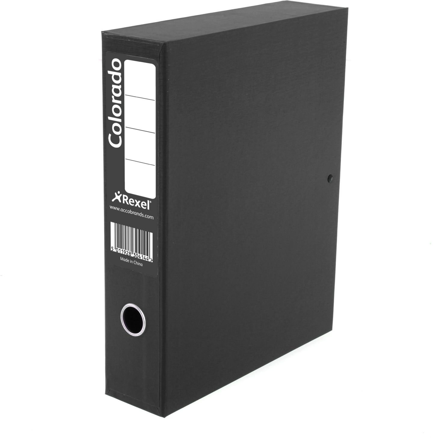 Kensington Rexel Colorado Box Files Foolscap Black,Pack of 5