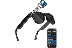 4-in-1 AI Smart Glasses, 800W HD Camera Glasses, 1080P Video Recording SunGlasses, Built-in ChatGPT AI Voice Assistant, Real-time Translation, Open-Ear Headphones for Outdoors, Driving &amp; Vlogging4.1 out of 5 stars 773 offers from $94.99