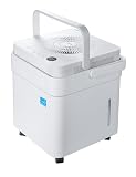 Midea Cube 50 Pint Dehumidifier for Basement and Rooms at Home for up to 4,500 Sq. Ft., Built-in Pump, Drain Hose Included, Smart Control, Works with Alexa (White)