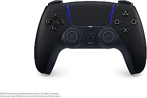 Sony Official Playstation 5 Dualsense Wireless Controller - Midnight Black (PS5) (PS5)