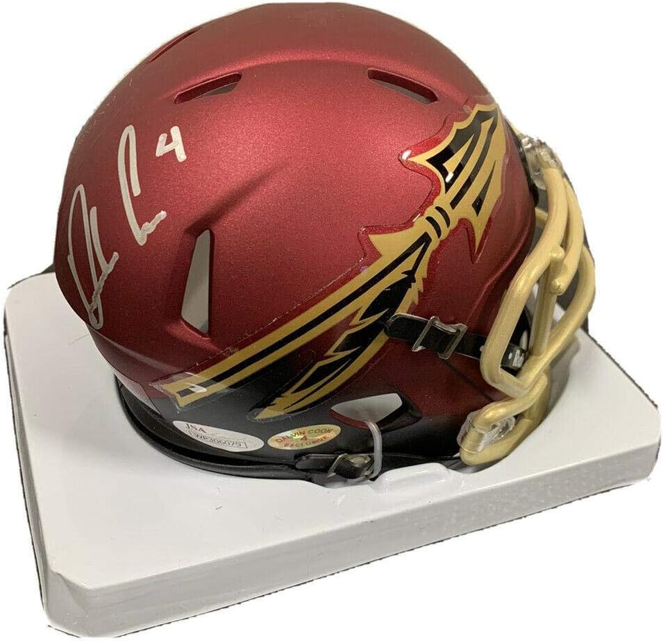 dalvin cook autographed helmet