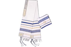 Rooherd blue men's prayer shawl Christian prayer scarf jewish tzitzit tallit cloth rainbow jerusalem clothes Israel design