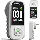 X-100D 3-in-1 Carbon Monoxide Detectors Plug in, 180°Rotating Display, Portable Carbon Monoxide Detector for Travel, CO Detec