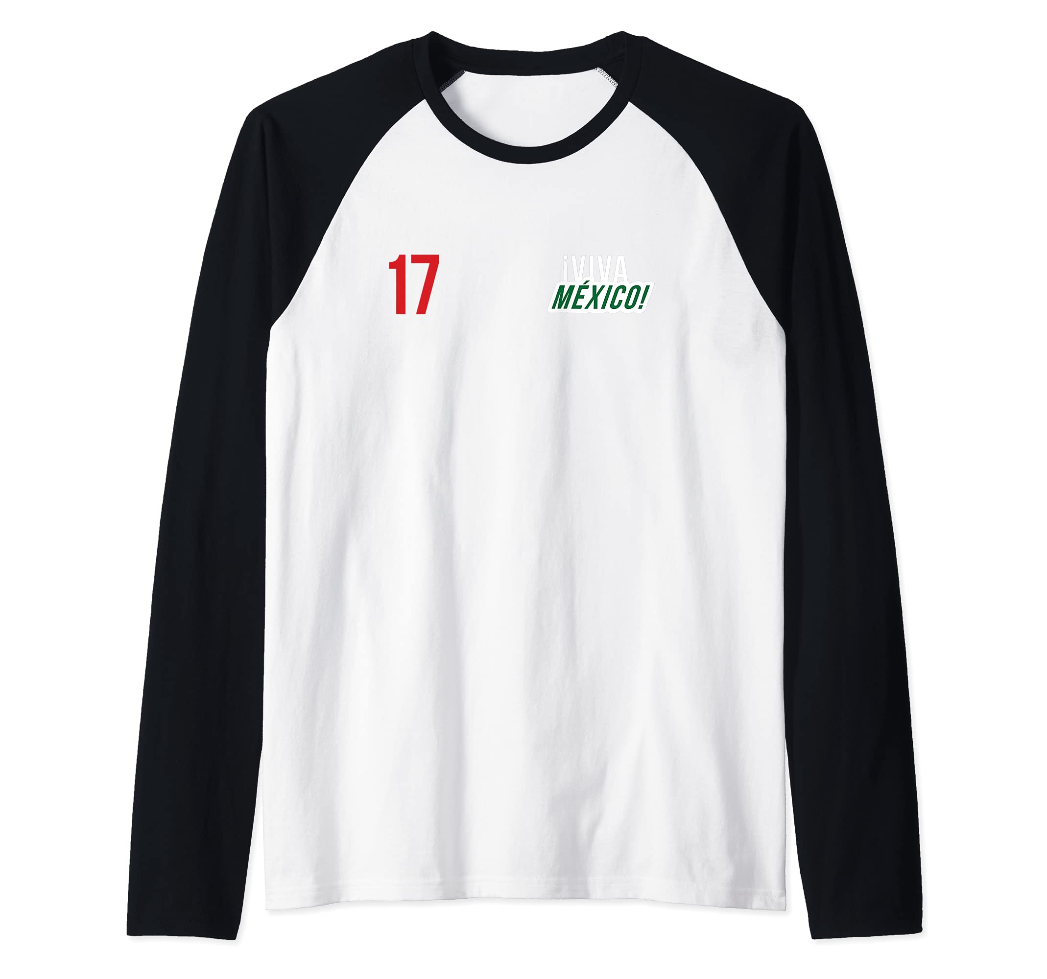 Flag Mexico Raglan Baseball Tee